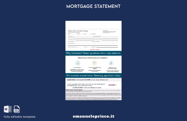 estratto conto mutuo Pakistan Silkbank in stile verificato nei formati Word e  1
